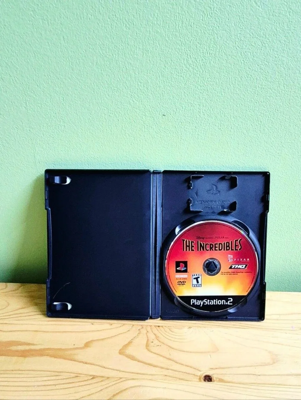 Sony PlayStation 2 Red and Black 'The Incredibles' Greatest Hits Game Case